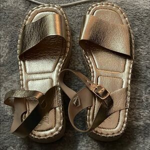 Gold Kids Sandals
